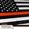 G128 - Thin Orange Line American Flag 150D Polyester 3x5 FT Printed Flag - Honoring Men Women Search and Rescue Brass Grommets Indoor/Outdoor - Much Thicker More Durable Than 100D 75D Polyester